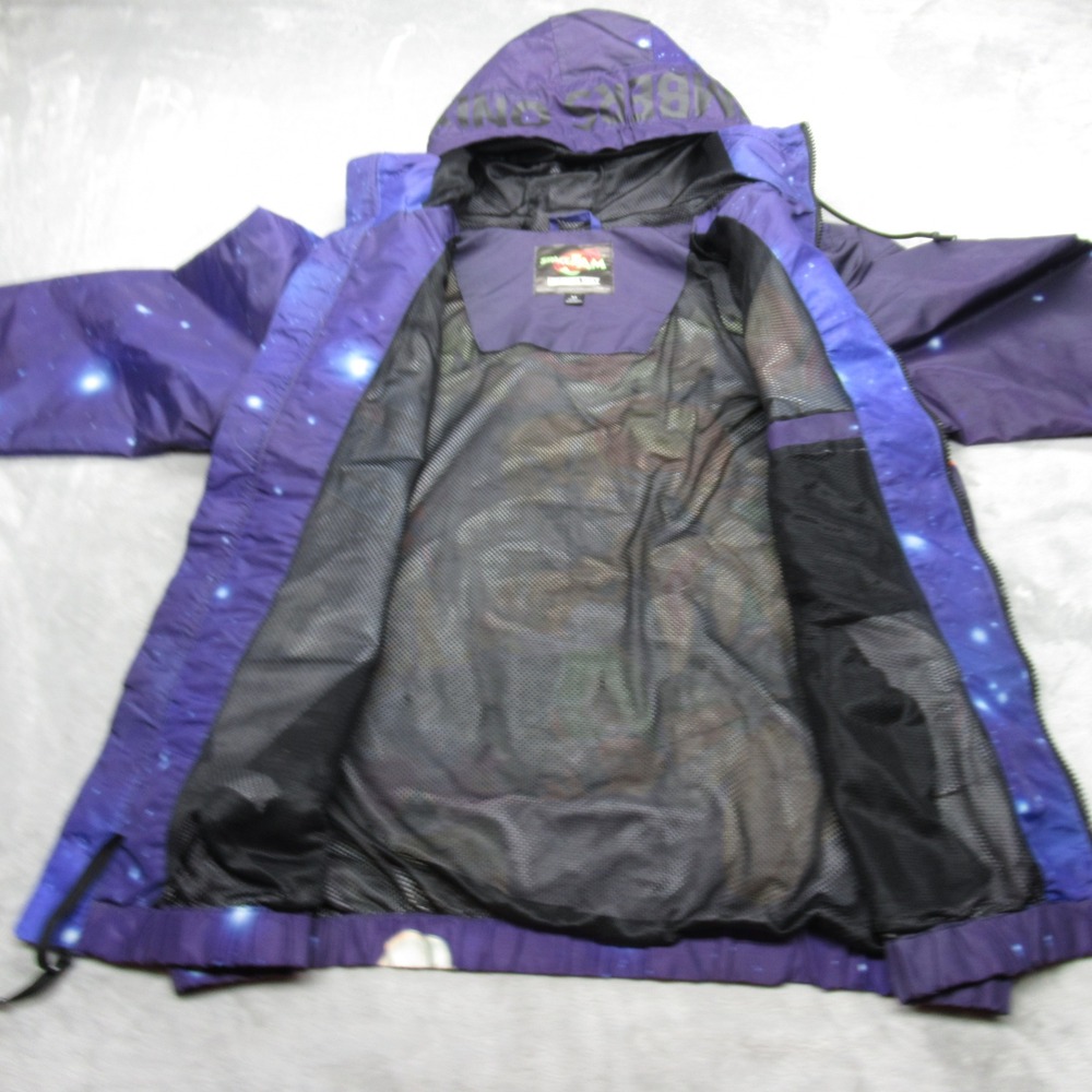 Space Jam Jacket‎ Mens Medium Purple Tune Squad Graphic Lightweight Packable - Picture 3 of 14